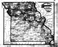 Missouri Railroad Map, Boone County 1875